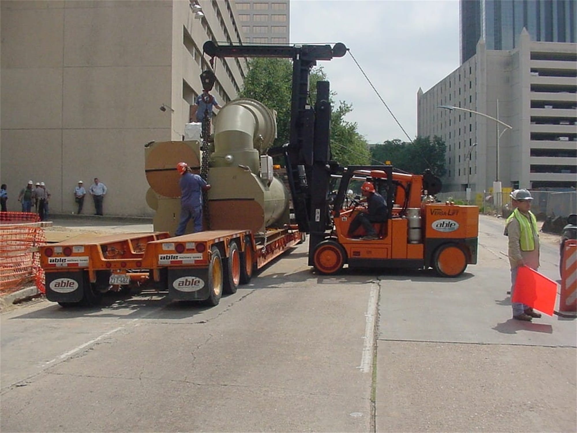 moving heavy machinery